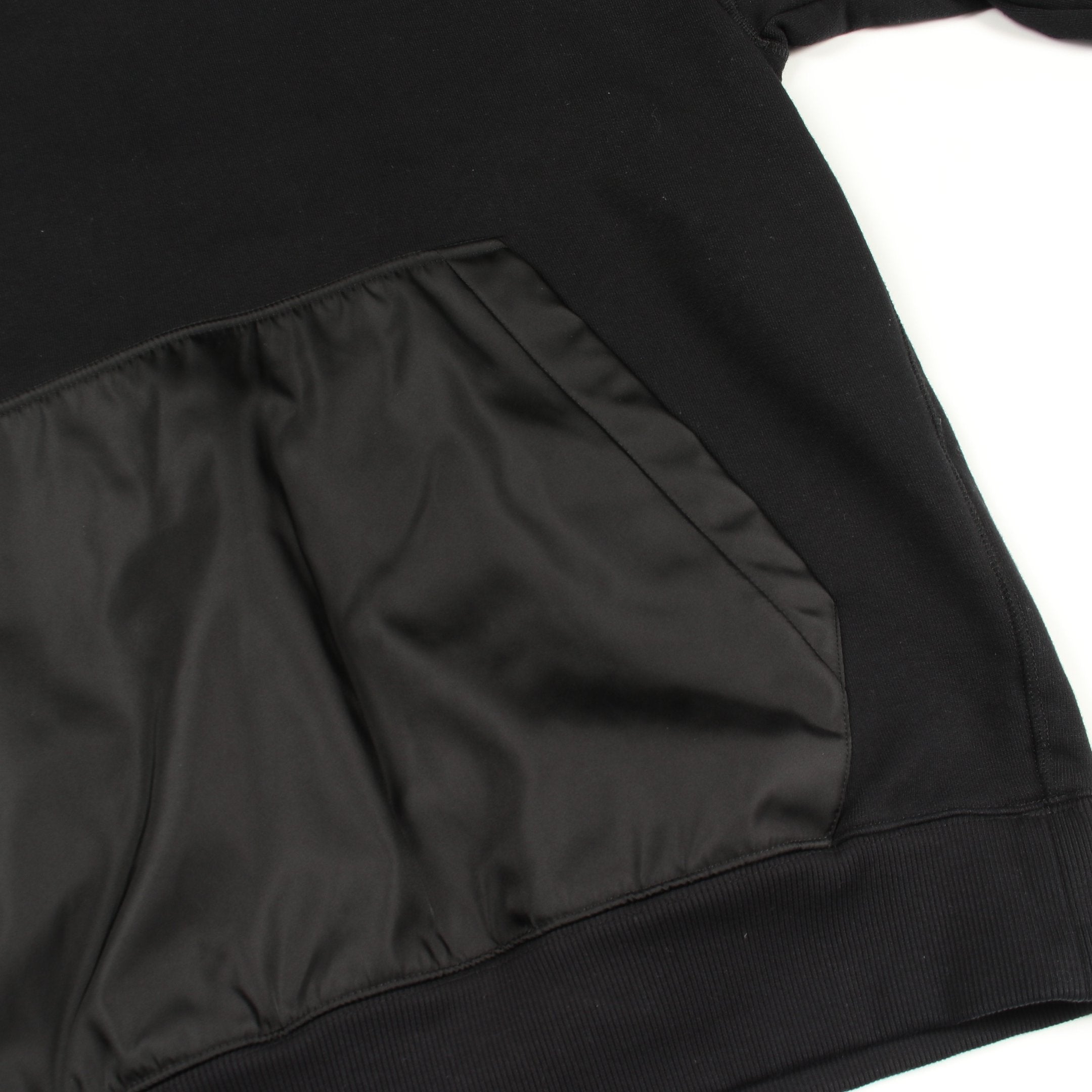 Re-Nylon プルオーバーパーカー コットン ナイロン ブラック 切替 三角