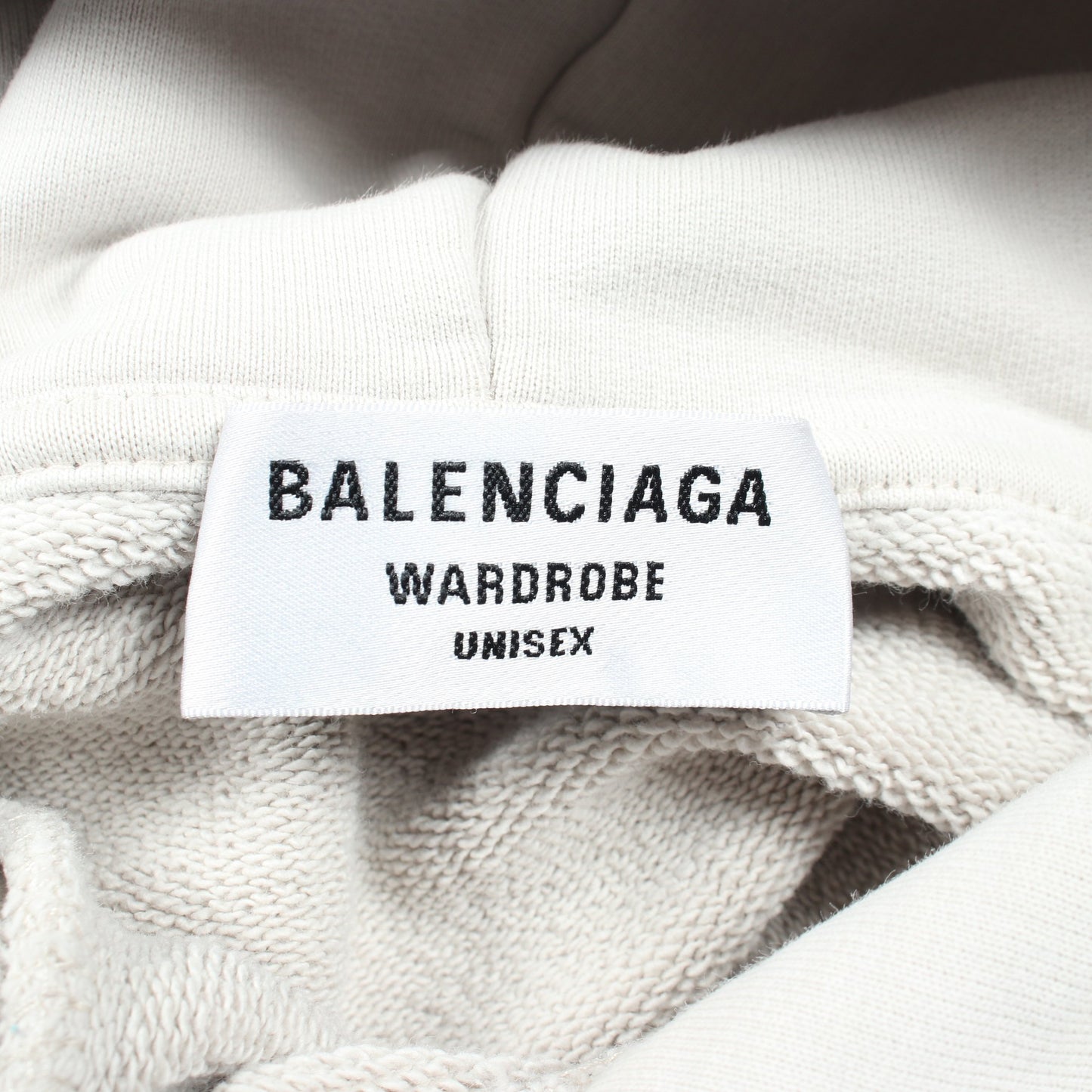プルオーバーパーカー ロゴプリント コットン ライトグレー バレンシアガ トップス BALENCIAGA