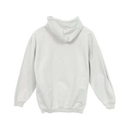 プルオーバーパーカー ロゴプリント コットン ライトグレー バレンシアガ トップス BALENCIAGA