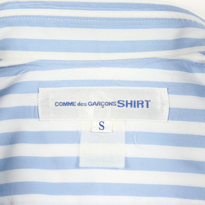 シャツ 長袖 ストライプ コットン ライトブルー マルチカラー コムデギャルソンシャツ トップス COMME des GARCONS SHIRT