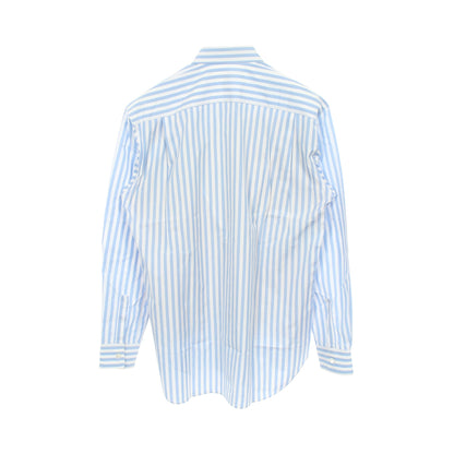 シャツ 長袖 ストライプ コットン ライトブルー マルチカラー コムデギャルソンシャツ トップス COMME des GARCONS SHIRT