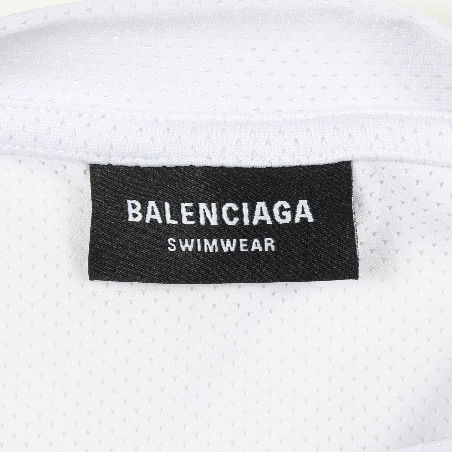 テクニカルメッシュ スイムTシャツ 半袖Tシャツ クルーネック ロゴ オフホワイト バレンシアガ トップス BALENCIAGA