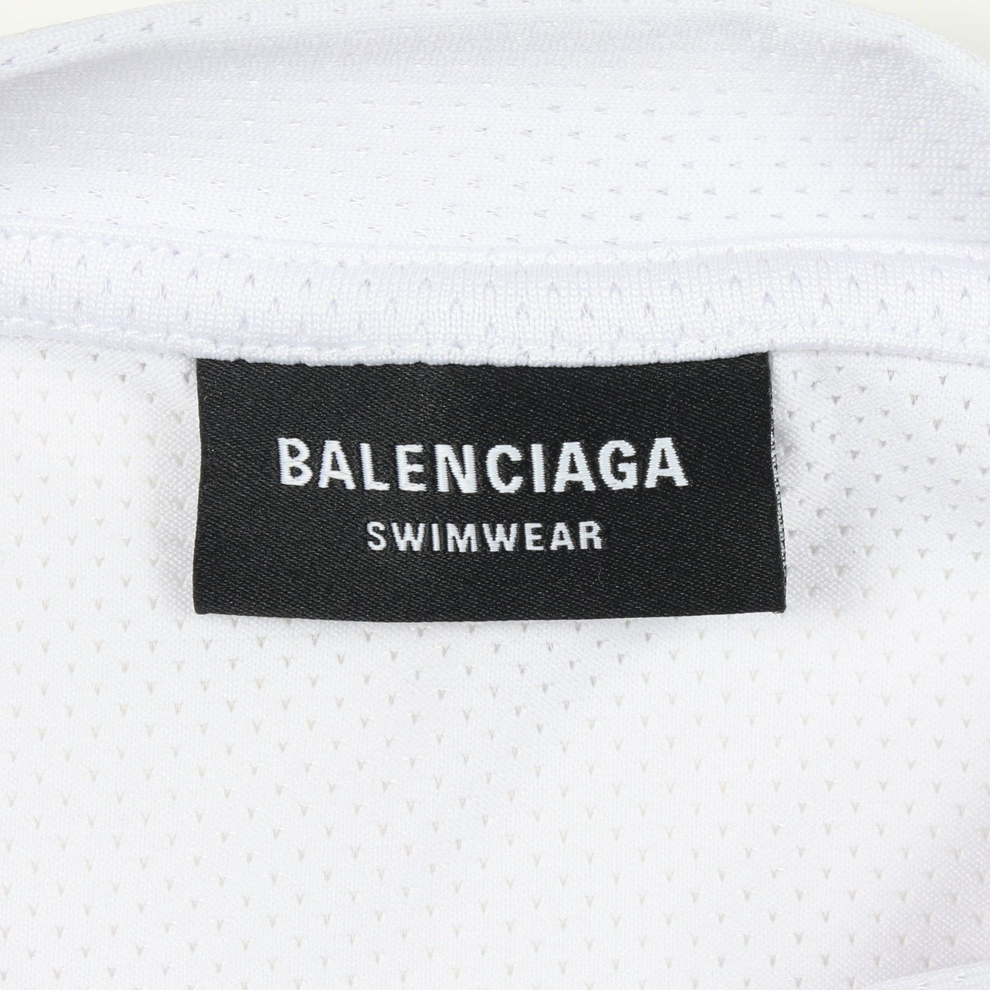 テクニカルメッシュ スイムTシャツ 半袖Tシャツ クルーネック ロゴ オフホワイト バレンシアガ トップス BALENCIAGA