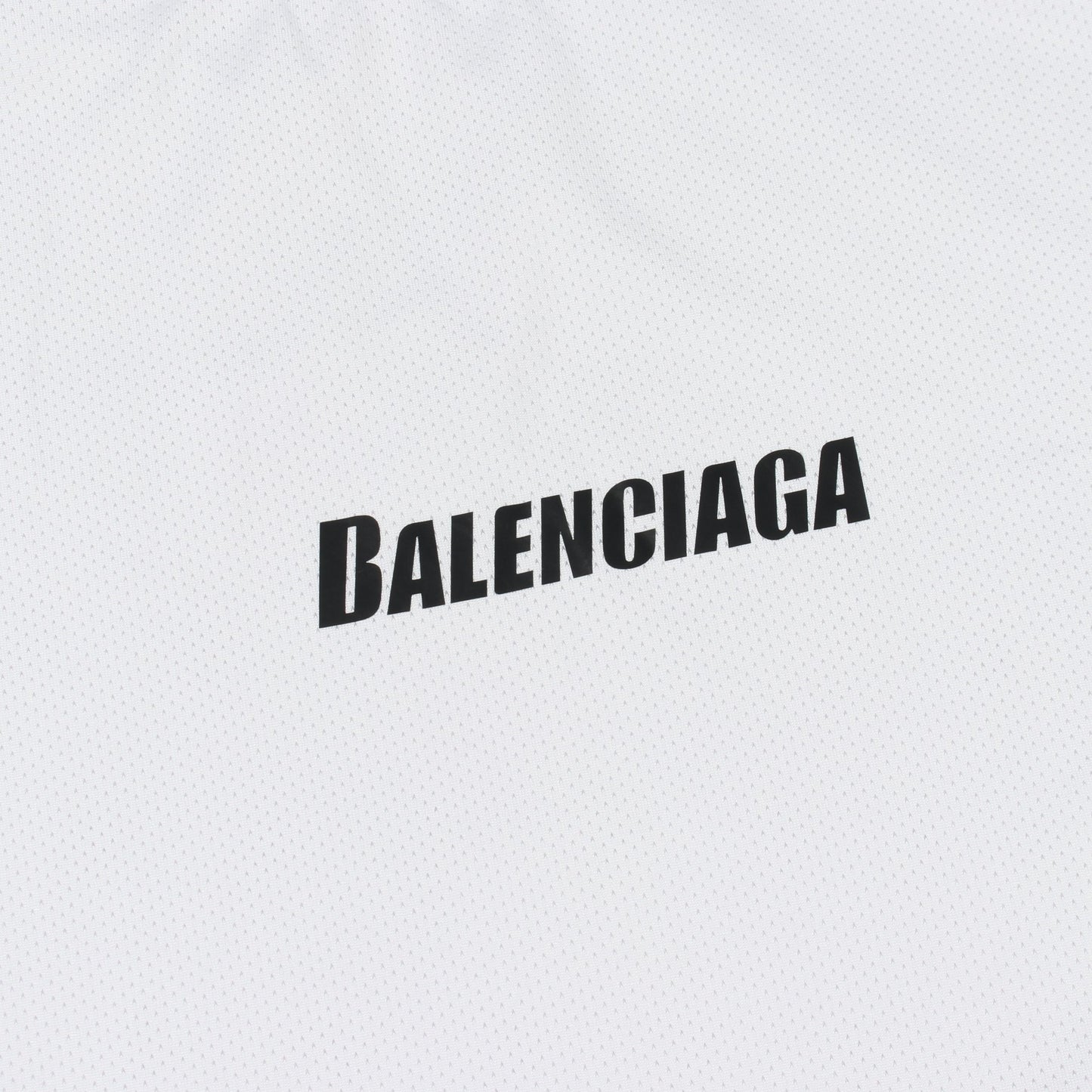 テクニカルメッシュ スイムTシャツ 半袖Tシャツ クルーネック ロゴ オフホワイト バレンシアガ トップス BALENCIAGA