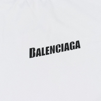 テクニカルメッシュ スイムTシャツ 半袖Tシャツ クルーネック ロゴ オフホワイト バレンシアガ トップス BALENCIAGA