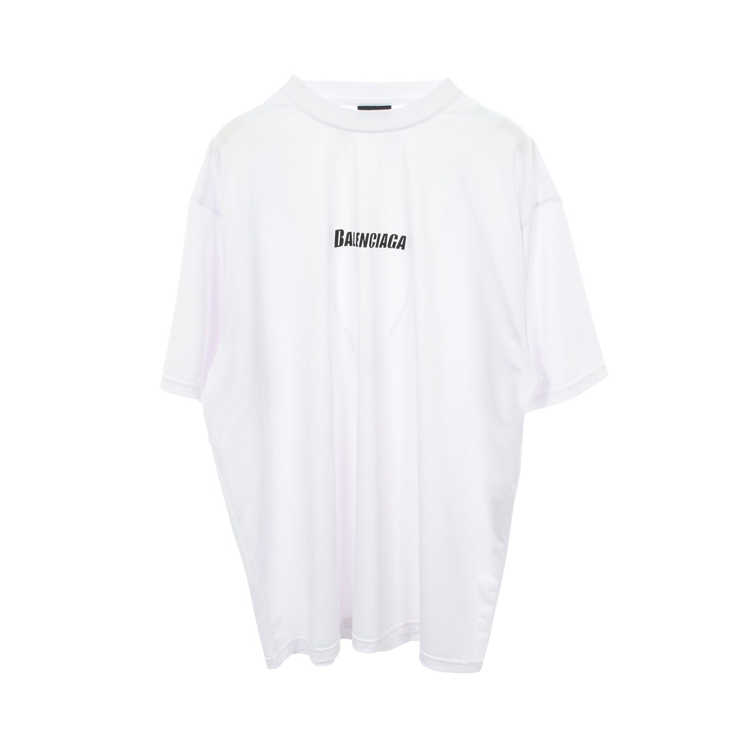 テクニカルメッシュ スイムTシャツ 半袖Tシャツ クルーネック ロゴ オフホワイト バレンシアガ トップス BALENCIAGA