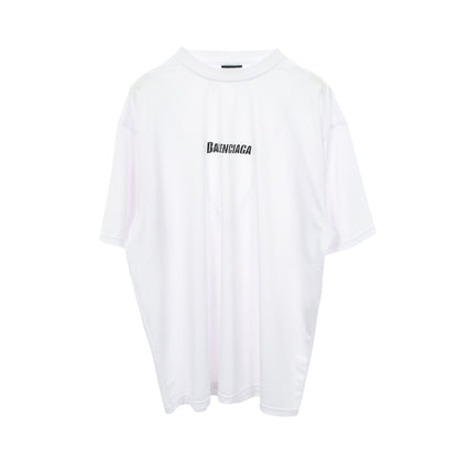テクニカルメッシュ スイムTシャツ 半袖Tシャツ クルーネック ロゴ オフホワイト バレンシアガ トップス BALENCIAGA