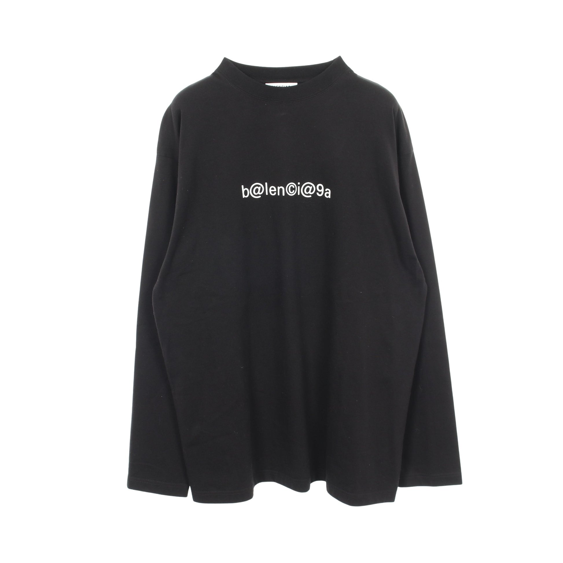 SYMBOLIC LOGO 長袖Tシャツ コットン ブラック バレンシアガ トップス BALENCIAGA