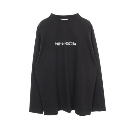 SYMBOLIC LOGO 長袖Tシャツ コットン ブラック バレンシアガ トップス BALENCIAGA