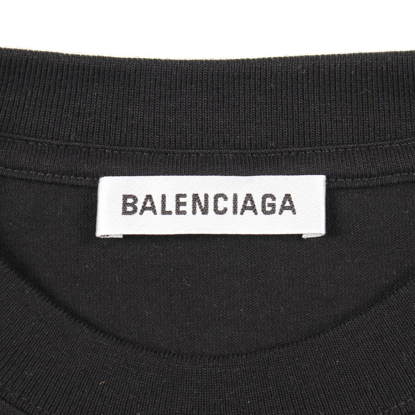 SYMBOLIC LOGO 長袖Tシャツ コットン ブラック バレンシアガ トップス BALENCIAGA
