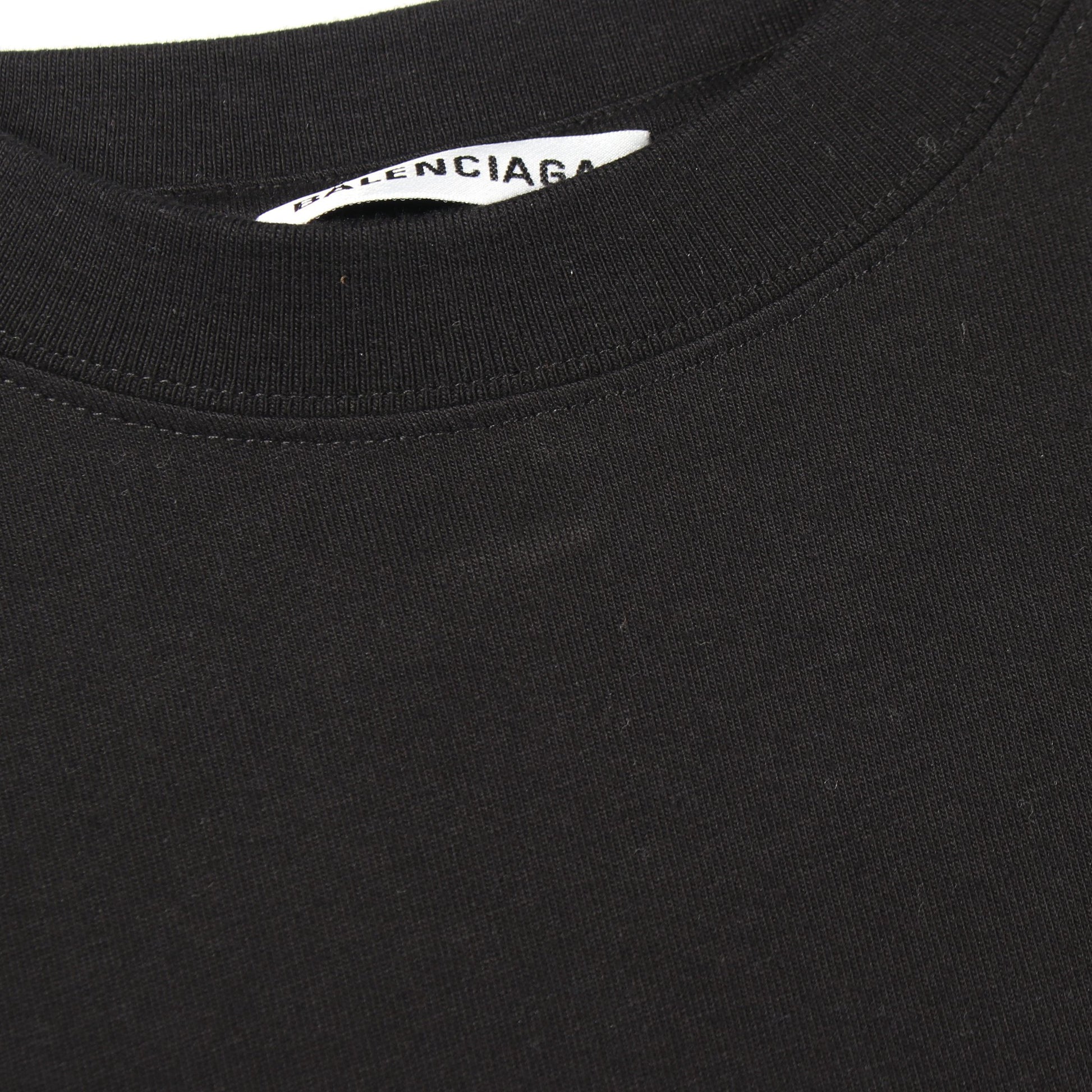 SYMBOLIC LOGO 長袖Tシャツ コットン ブラック バレンシアガ トップス BALENCIAGA