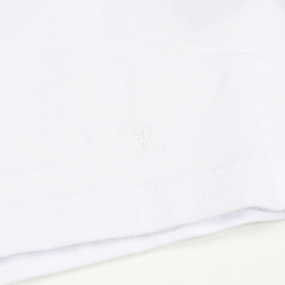 半袖Tシャツ クルーネック グラフィックプリント コットン ホワイト ブラック レッド ラフシモンズ トップス RAF SIMONS