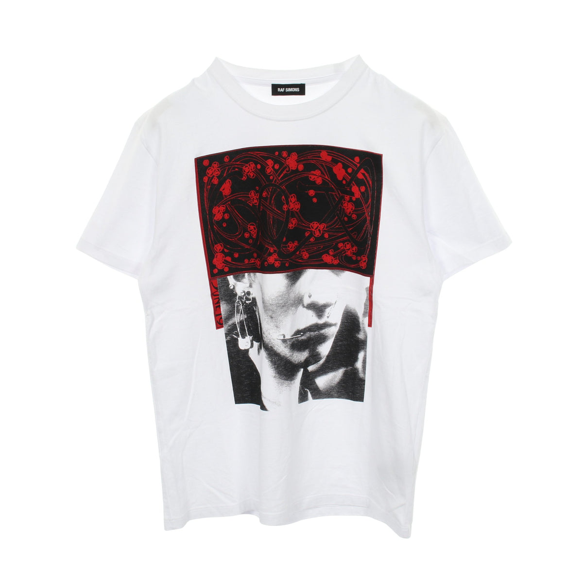 半袖Tシャツ クルーネック グラフィックプリント コットン ホワイト 