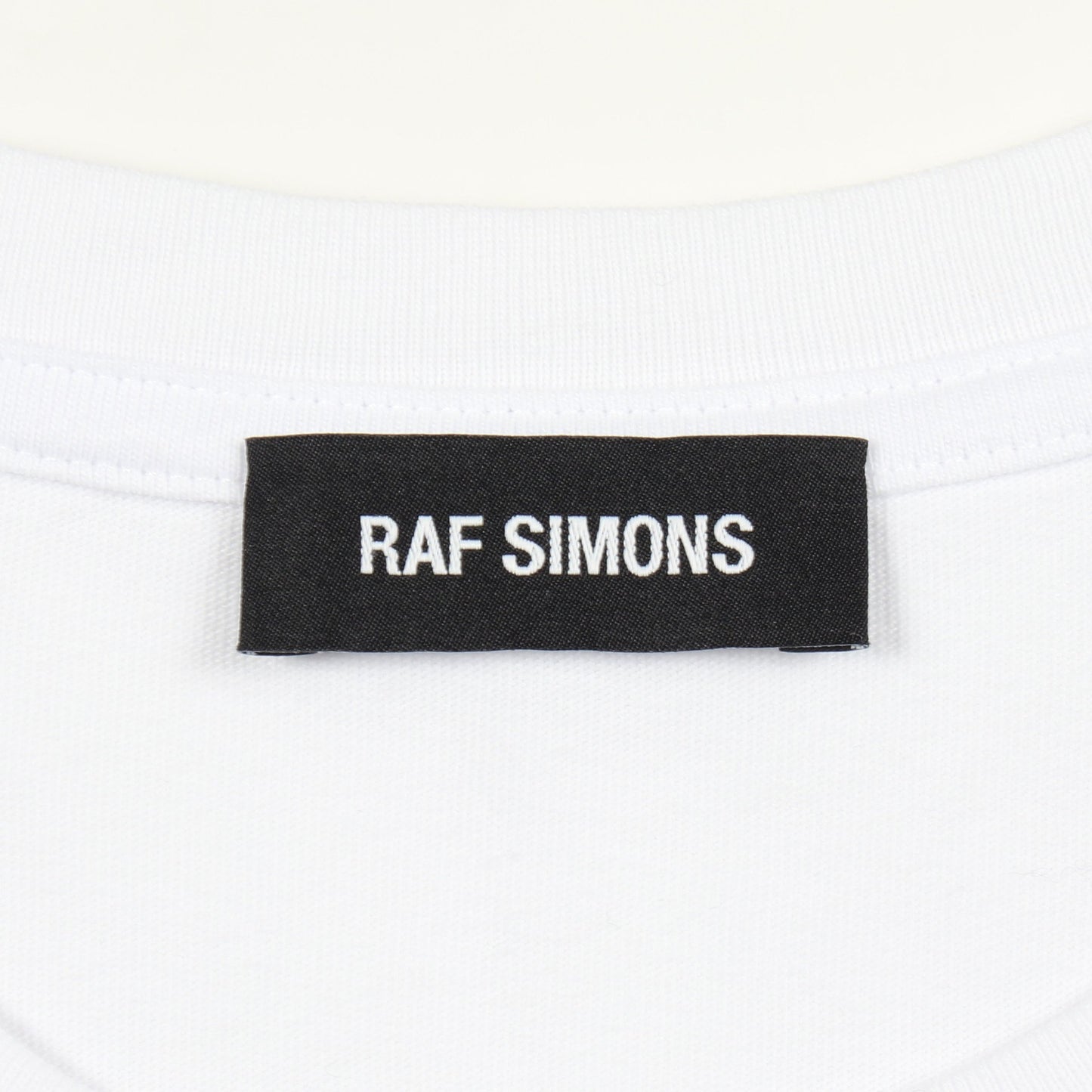 半袖Tシャツ クルーネック グラフィックプリント コットン ホワイト ブラック レッド ラフシモンズ トップス RAF SIMONS