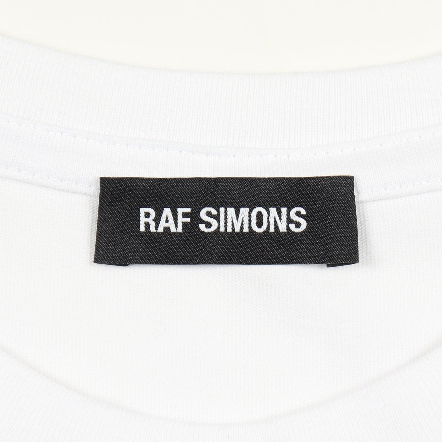DETLEFE81 半袖Tシャツ クルーネック コットン ホワイト ラフシモンズ トップス RAF SIMONS
