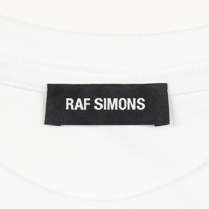 DETLEFE81 半袖Tシャツ クルーネック コットン ホワイト ラフシモンズ トップス RAF SIMONS