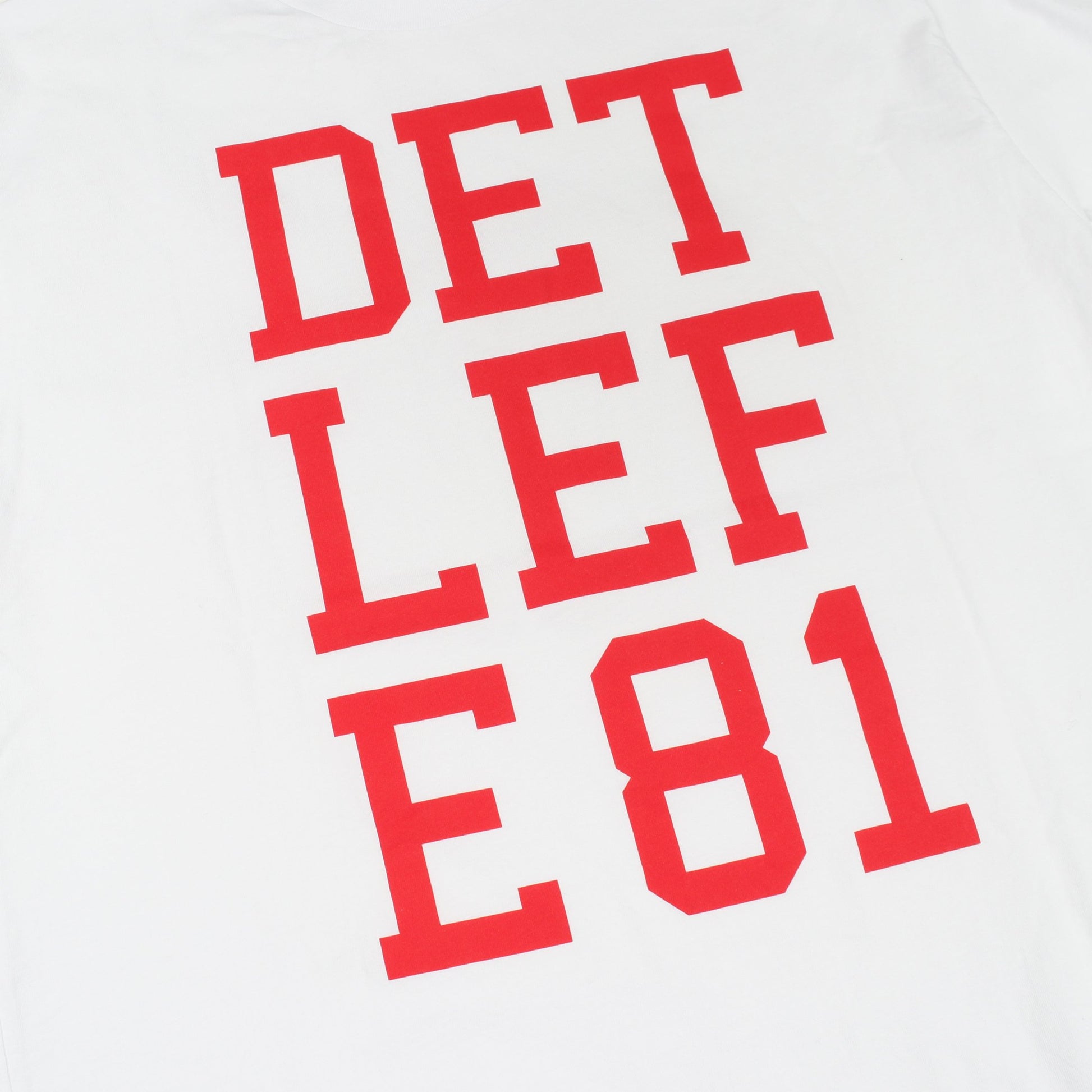 DETLEFE81 半袖Tシャツ クルーネック コットン ホワイト ラフシモンズ トップス RAF SIMONS