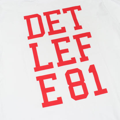 DETLEFE81 半袖Tシャツ クルーネック コットン ホワイト ラフシモンズ トップス RAF SIMONS