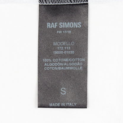 DETLEFE81 半袖Tシャツ クルーネック コットン ホワイト ラフシモンズ トップス RAF SIMONS