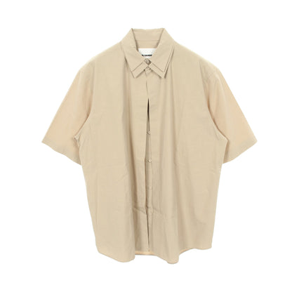 レイヤード シャツ コットン ベージュ ジルサンダー トップス JIL SANDER