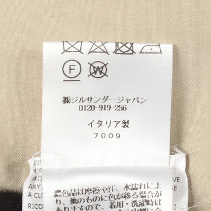 レイヤード シャツ コットン ベージュ ジルサンダー トップス JIL SANDER