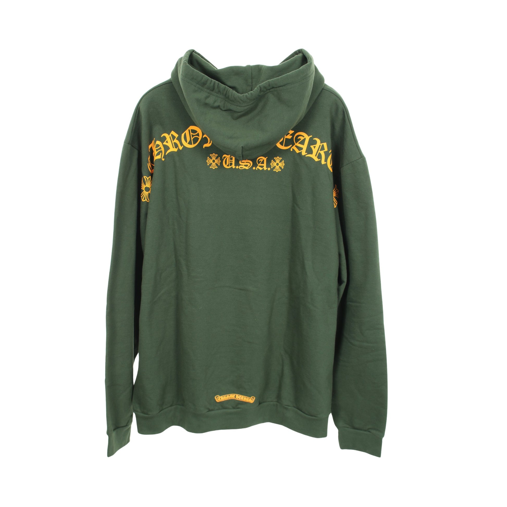 プルオーバーパーカー アーチロゴ コットン グリーン クロムハーツ トップス Chrome Hearts