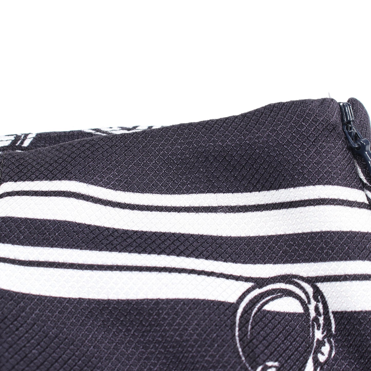 En Desordre Finesse スカート シルク ダークネイビー ホワイト エルメス ボトムス HERMES