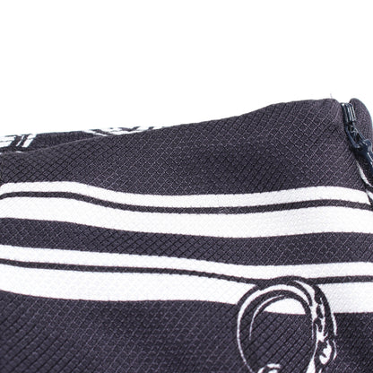 En Desordre Finesse スカート シルク ダークネイビー ホワイト エルメス ボトムス HERMES