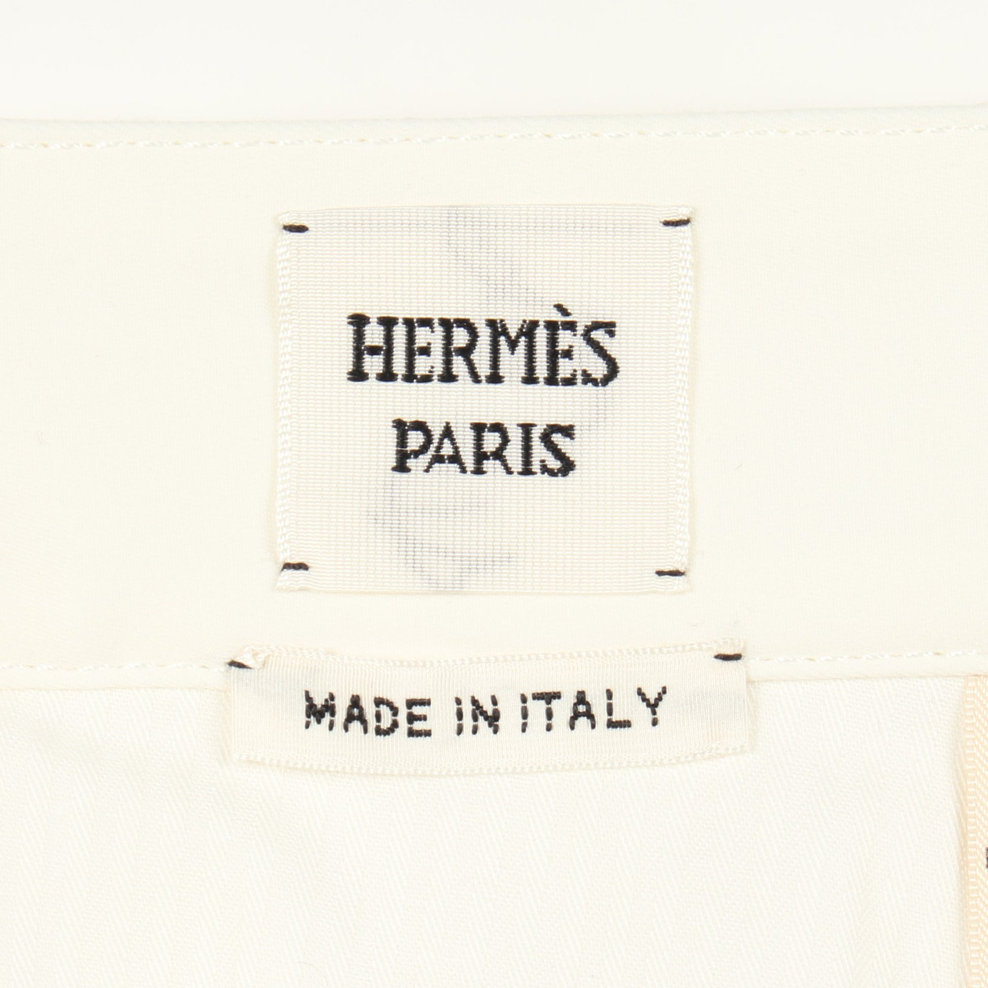 DIAMANT EQUESTRE キルティング スカート コットン オフホワイト エルメス ボトムス HERMES