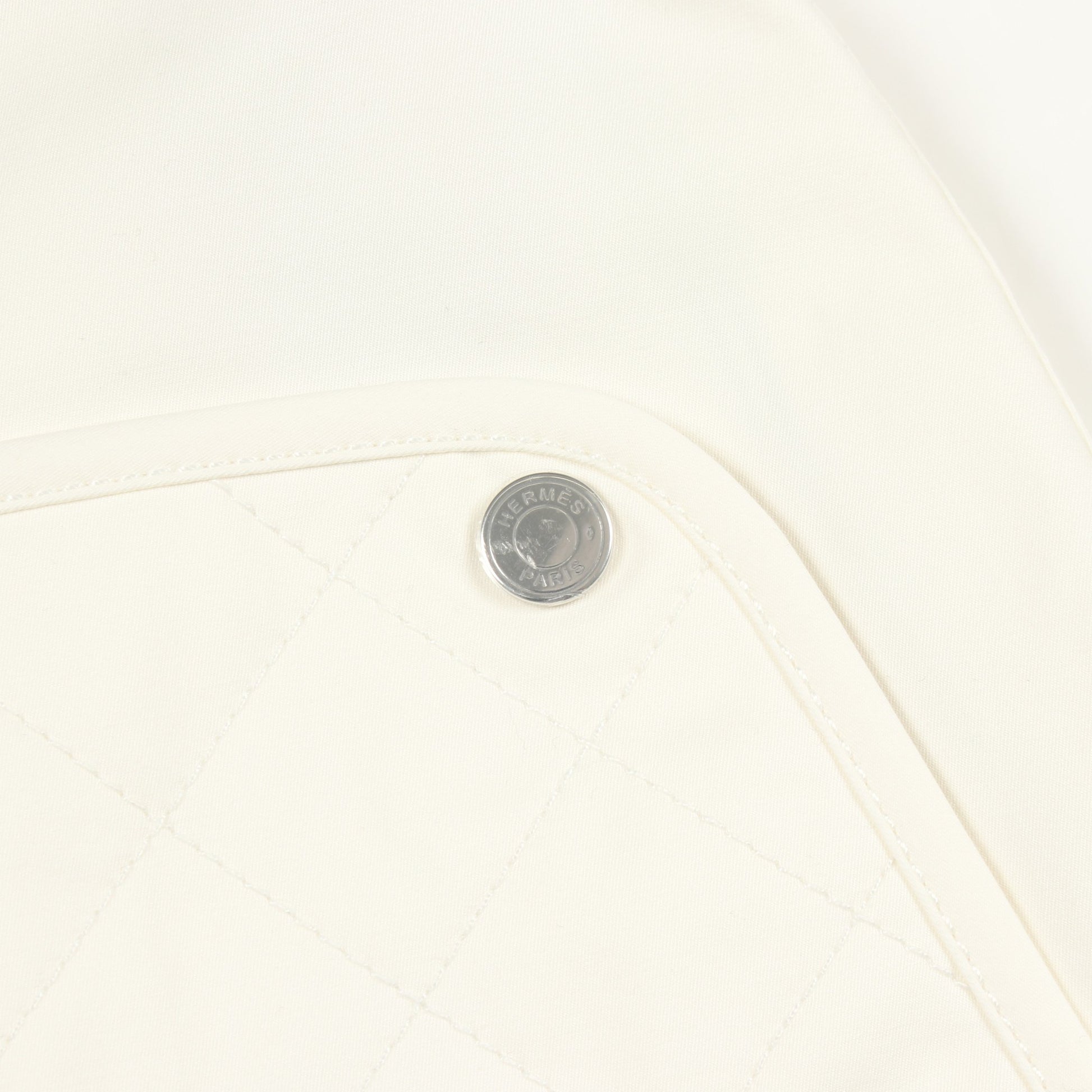 DIAMANT EQUESTRE キルティング スカート コットン オフホワイト エルメス ボトムス HERMES