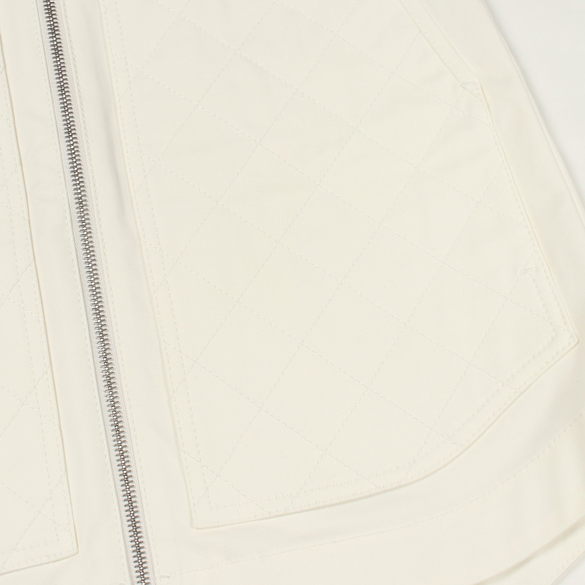 DIAMANT EQUESTRE キルティング スカート コットン オフホワイト エルメス ボトムス HERMES