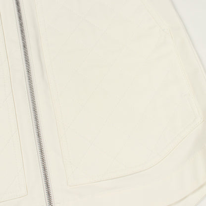 DIAMANT EQUESTRE キルティング スカート コットン オフホワイト エルメス ボトムス HERMES