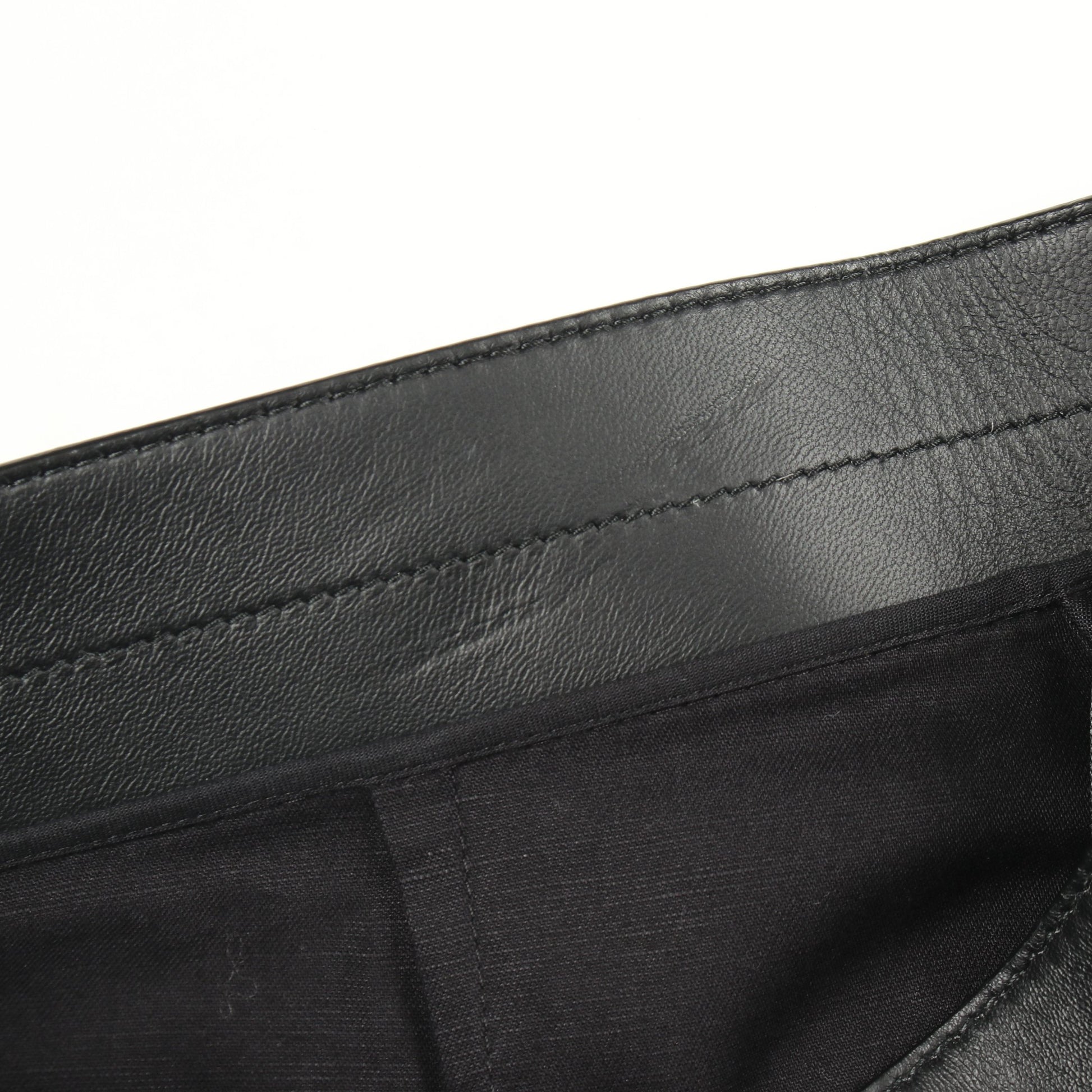 ラップスカート コットン リネン ラムレザー ブラック ロエベ ボトムス LOEWE