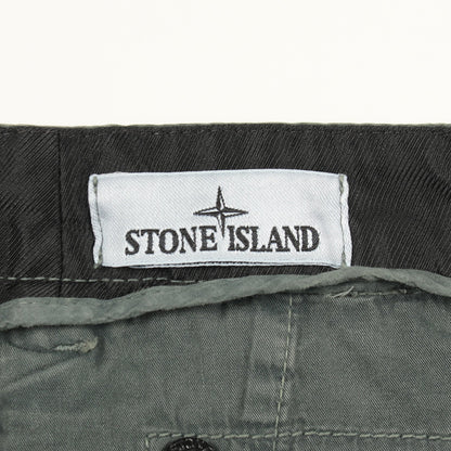 カーゴバミューダショートパンツ カーゴパンツ コットン グレーグリーン ストーンアイランド ボトムス Stone Island