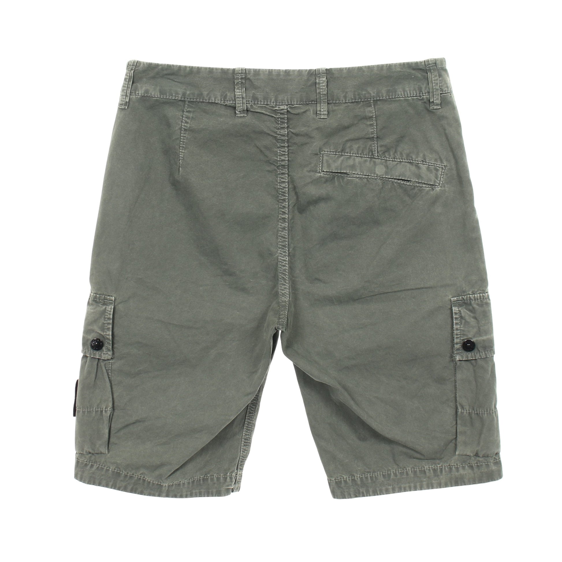 カーゴバミューダショートパンツ カーゴパンツ コットン グレーグリーン ストーンアイランド ボトムス Stone Island