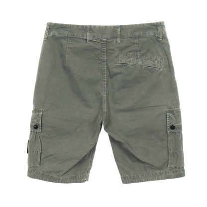 カーゴバミューダショートパンツ カーゴパンツ コットン グレーグリーン ストーンアイランド ボトムス Stone Island