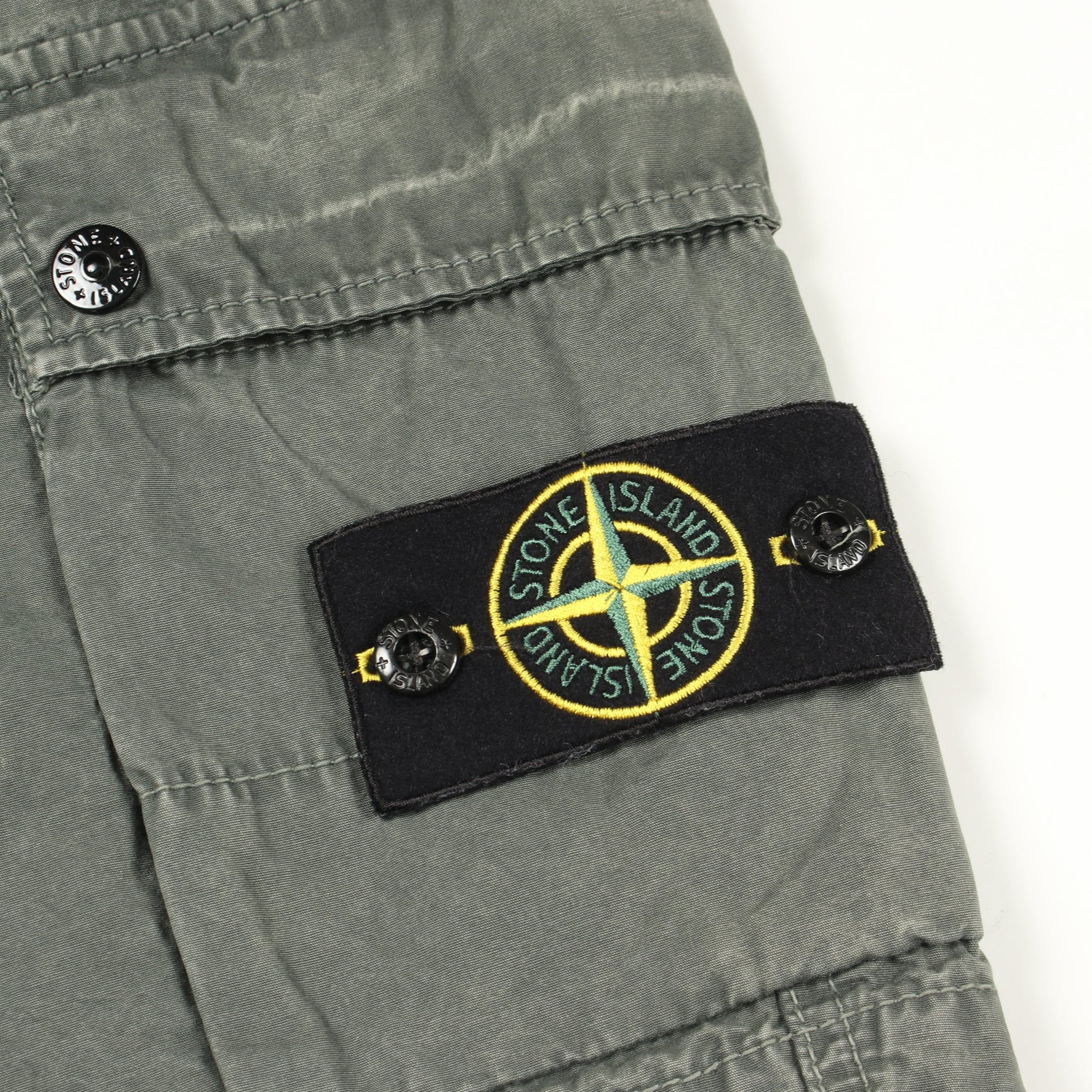 カーゴバミューダショートパンツ カーゴパンツ コットン グレーグリーン ストーンアイランド ボトムス Stone Island