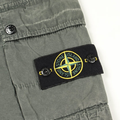 カーゴバミューダショートパンツ カーゴパンツ コットン グレーグリーン ストーンアイランド ボトムス Stone Island