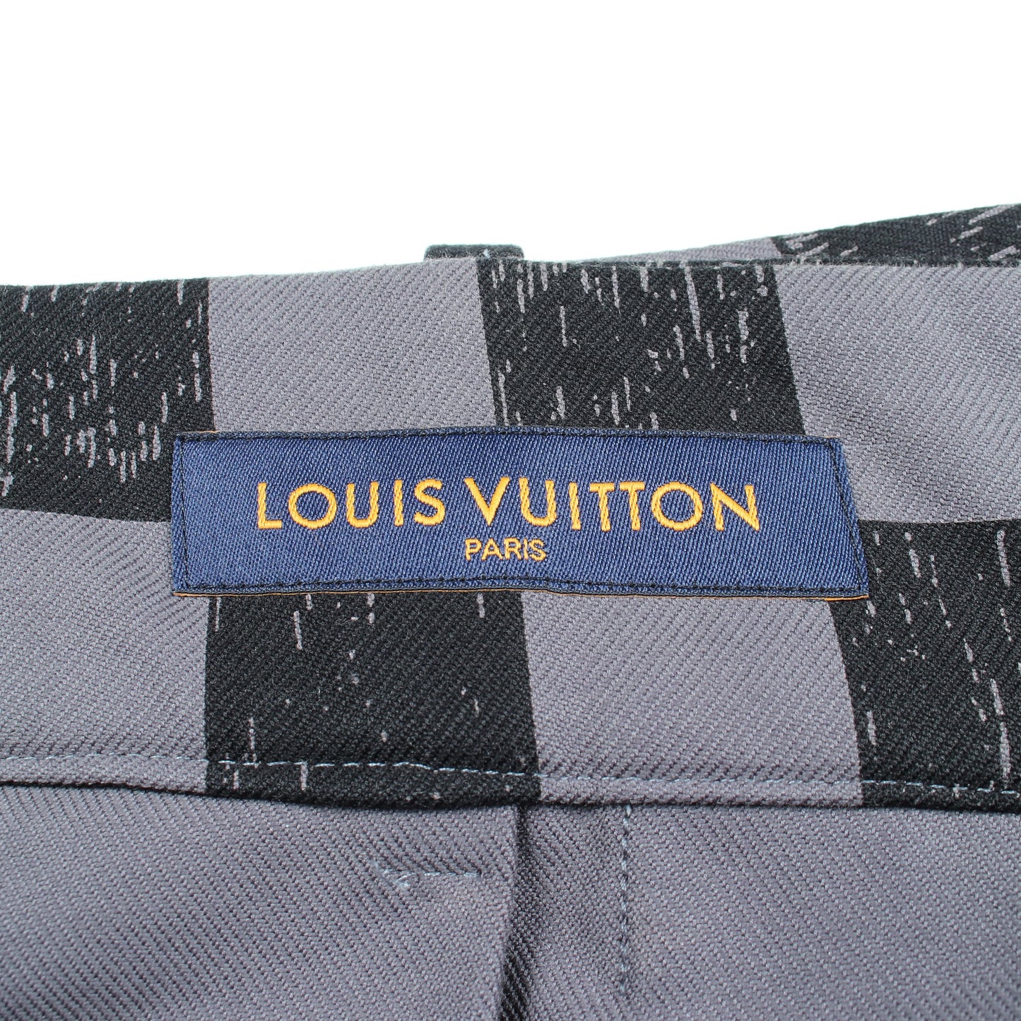 ダミエ プリーツ スカート コットン グレー ブラック ルイヴィトン ボトムス LOUIS VUITTON