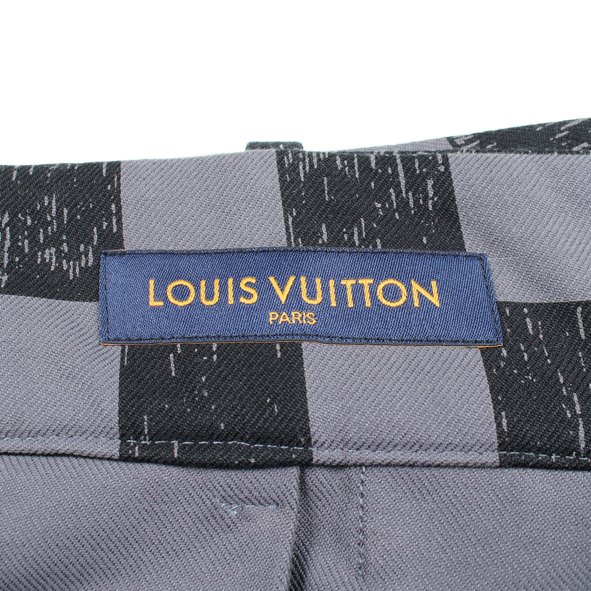 ダミエ プリーツ スカート コットン グレー ブラック ルイヴィトン ボトムス LOUIS VUITTON
