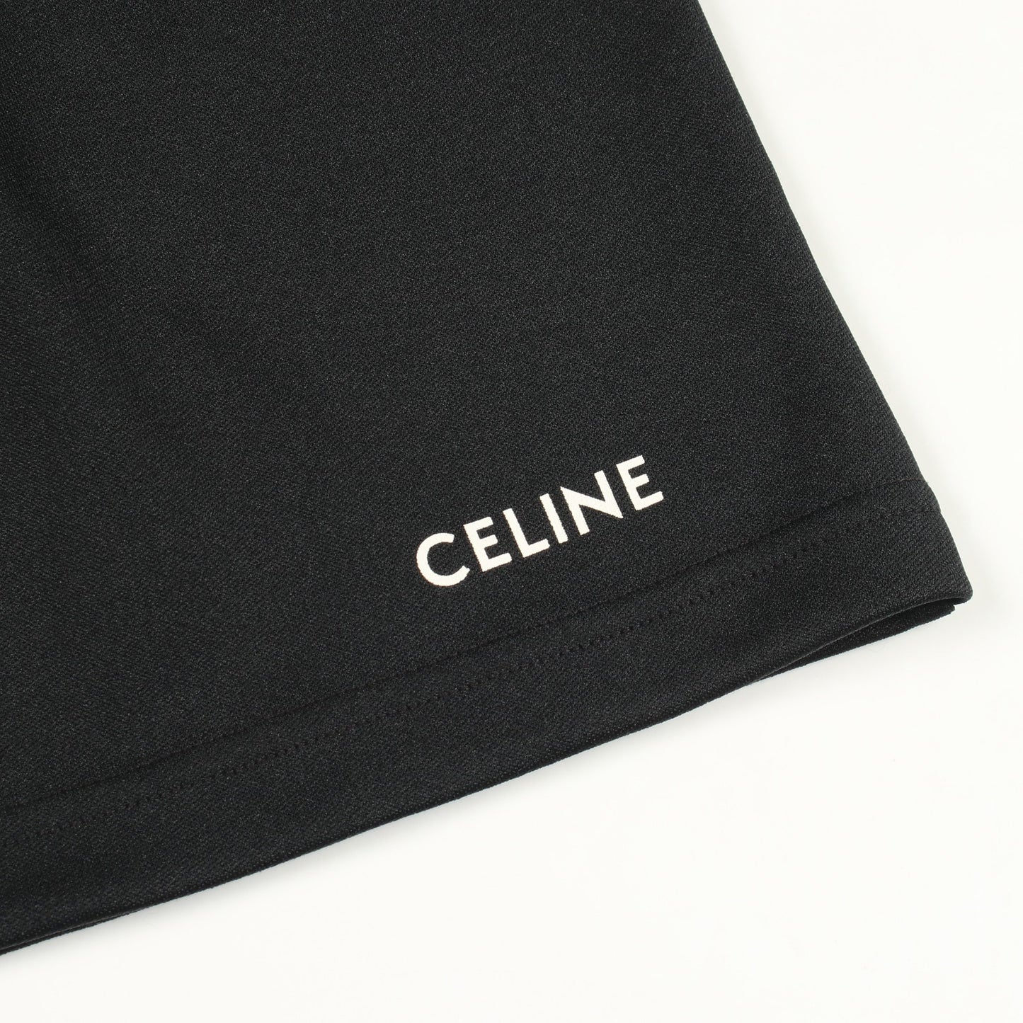 ショート スウェットパンツ ロゴ ブラック セリーヌ ボトムス CELINE