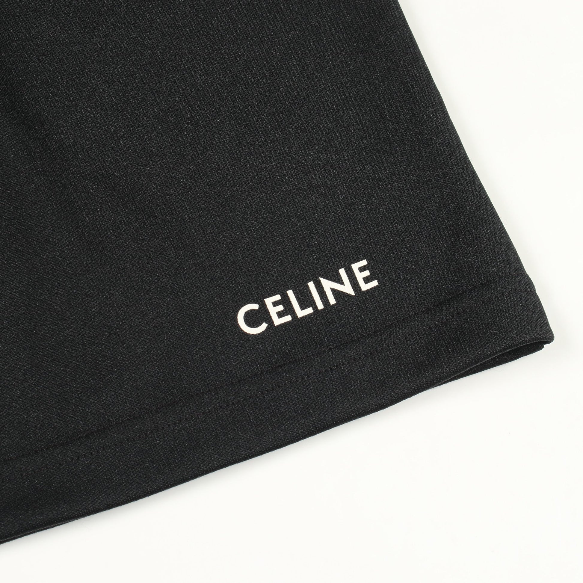 ショート スウェットパンツ ロゴ ブラック セリーヌ ボトムス CELINE
