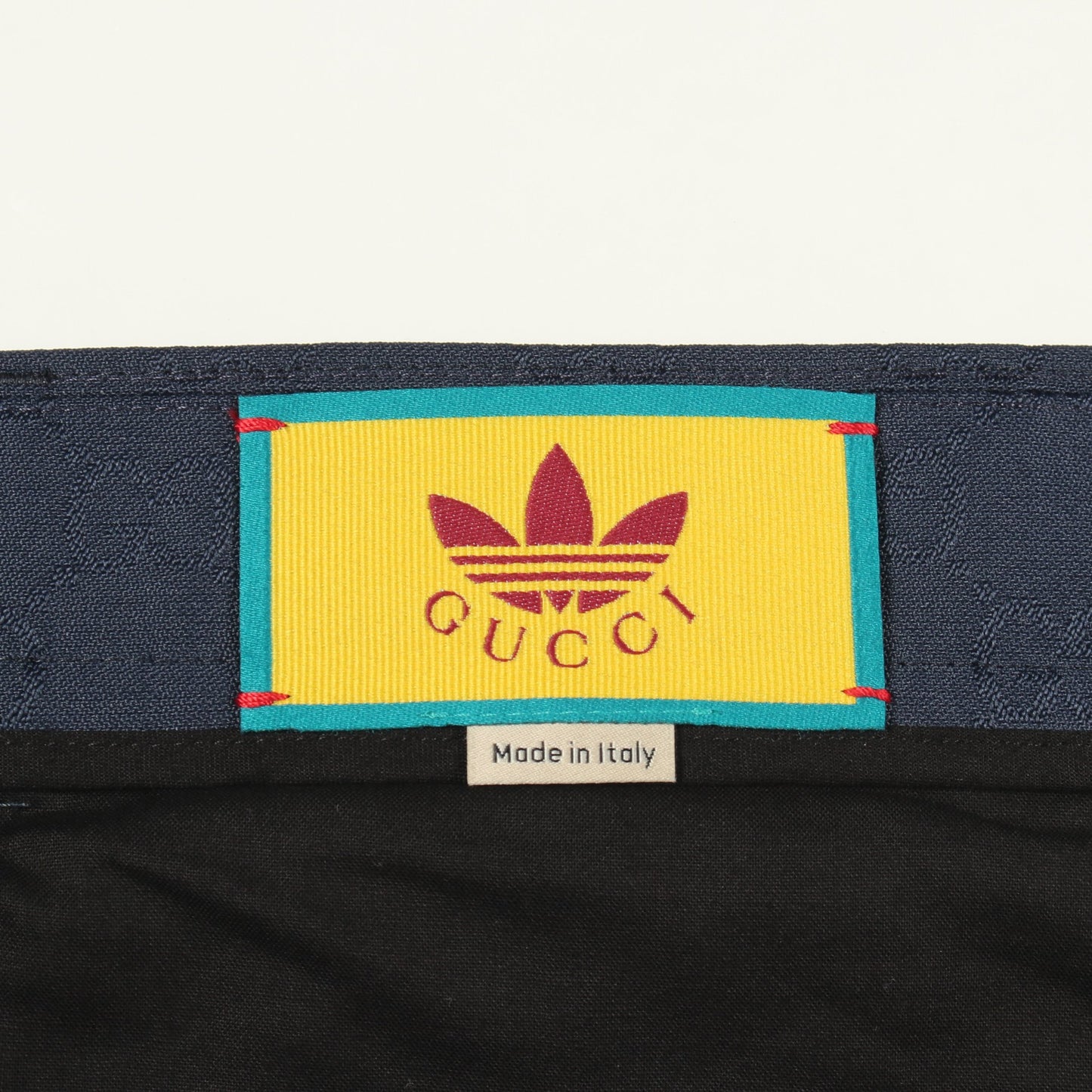 GUCCI × adidas GG トレフォイル ジャカード パンツ ネイビー グッチ ボトムス GUCCI