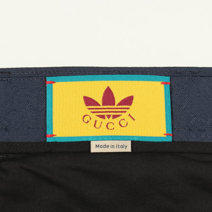 GUCCI × adidas GG トレフォイル ジャカード パンツ ネイビー グッチ ボトムス GUCCI