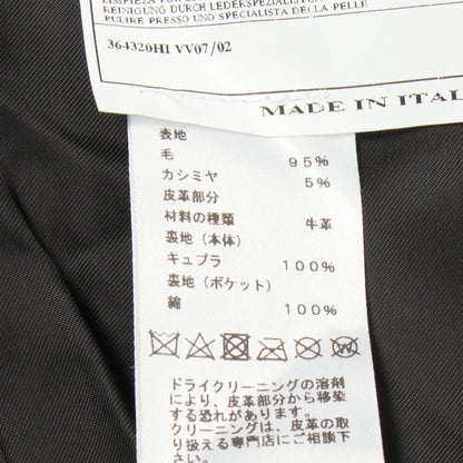 テーラードジャケット ウール カシミヤ ブラック エルメス アウター HERMES