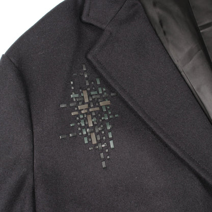テーラードジャケット ウール カシミヤ ブラック エルメス アウター HERMES