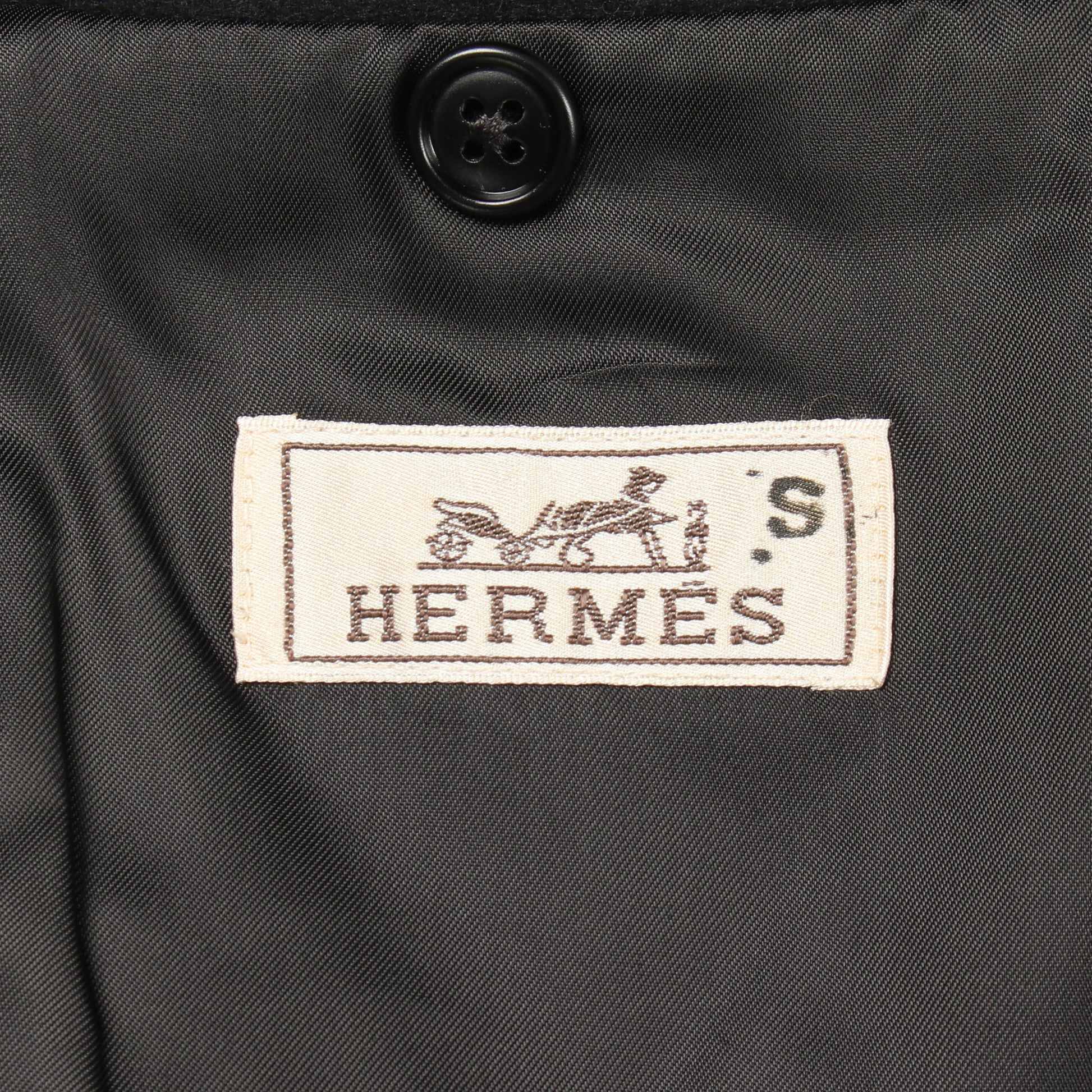 テーラードジャケット ウール カシミヤ ブラック エルメス アウター HERMES