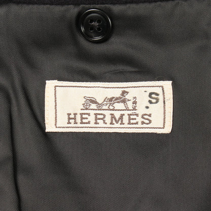 テーラードジャケット ウール カシミヤ ブラック エルメス アウター HERMES