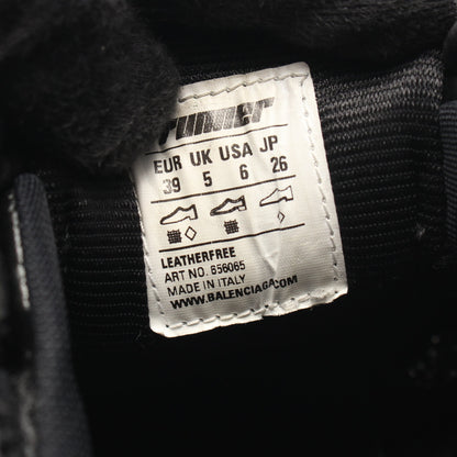 RUNNER ランナー スニーカー レザー ファブリック ブラック ユーズド加工 バレンシアガ シューズ BALENCIAGA