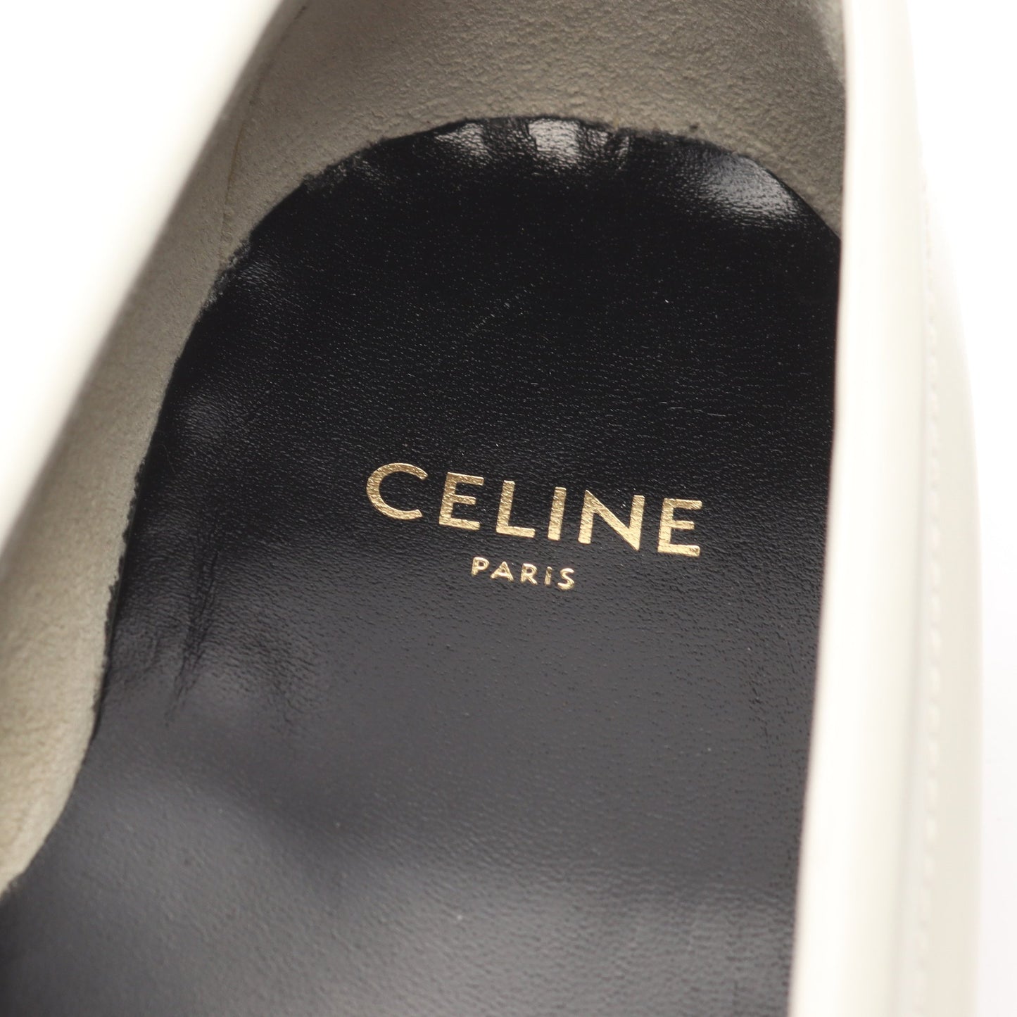 トリオンフ ローファー レザー ホワイト セリーヌ シューズ CELINE